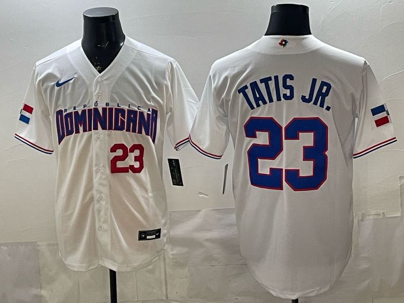 Men 2026 World Cub #23 Tatis jrWhite Nike MLB Jersey style 02->more jerseys->MLB Jersey